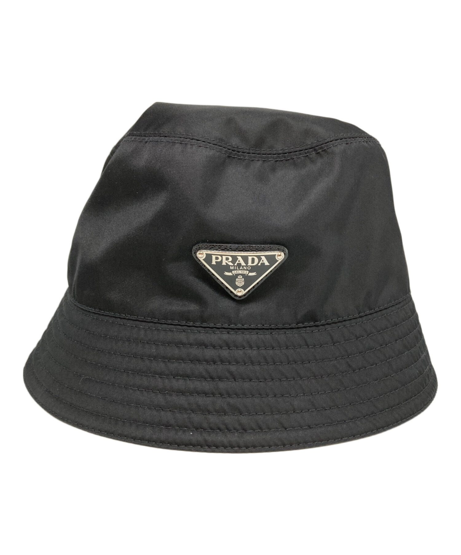 中古・古着通販】PRADA (プラダ) Re Nylon三角プレートバケットハット