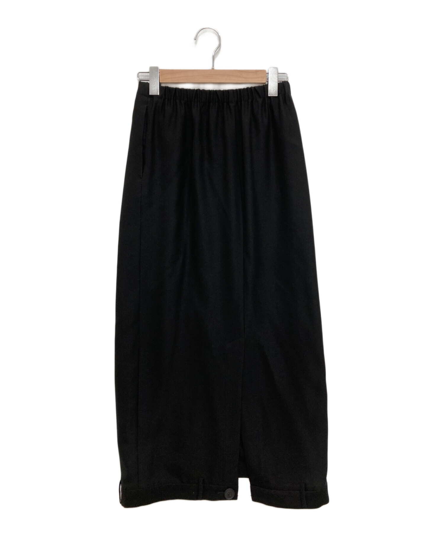 中古・古着通販】ENFOLD (エンフォルド) UPSIDE DOWN SKIRT ブラック 