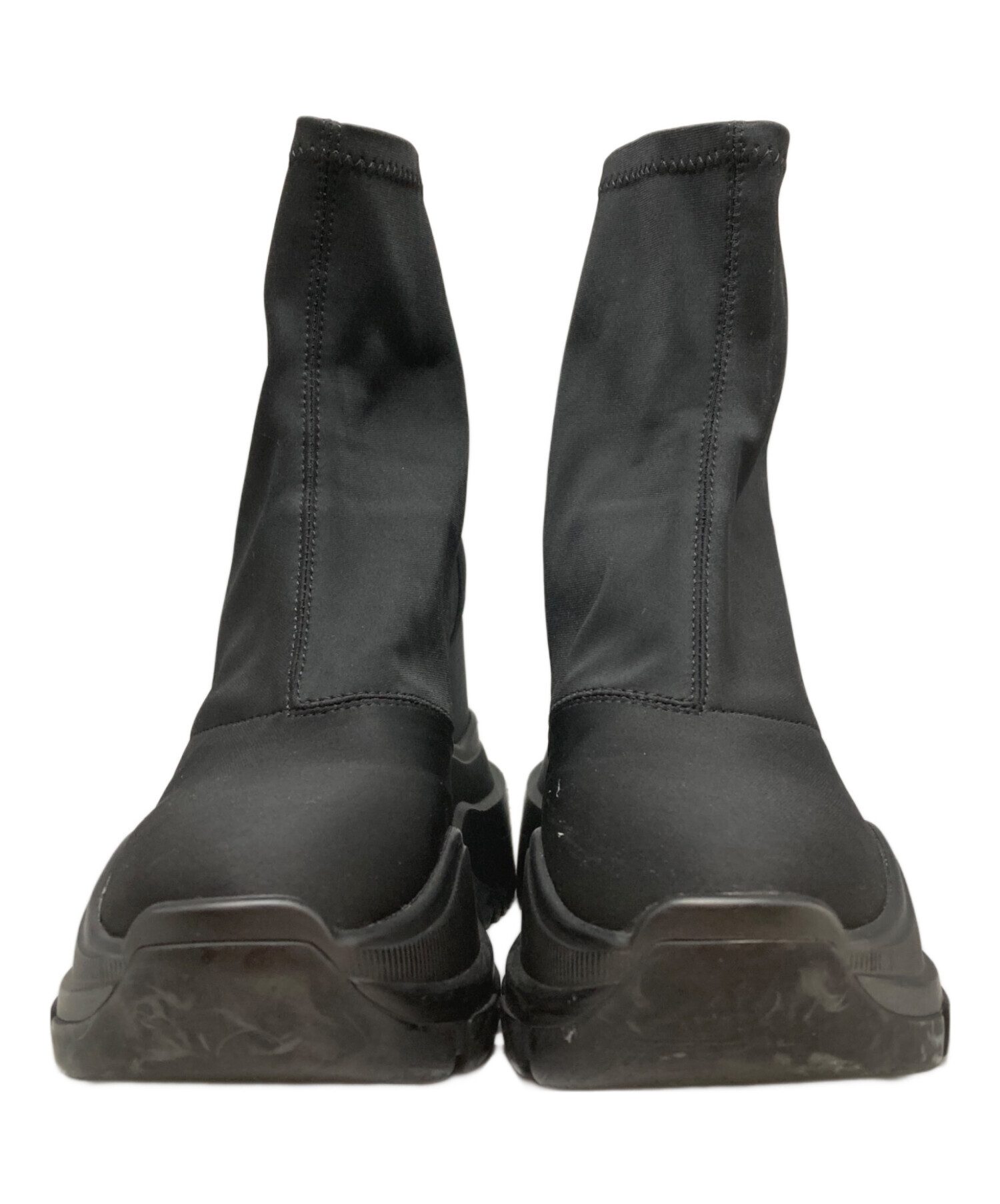 中古・古着通販】YELLO (イエロ) SINGLE SNEAKER SHORT BOOTS ブラック