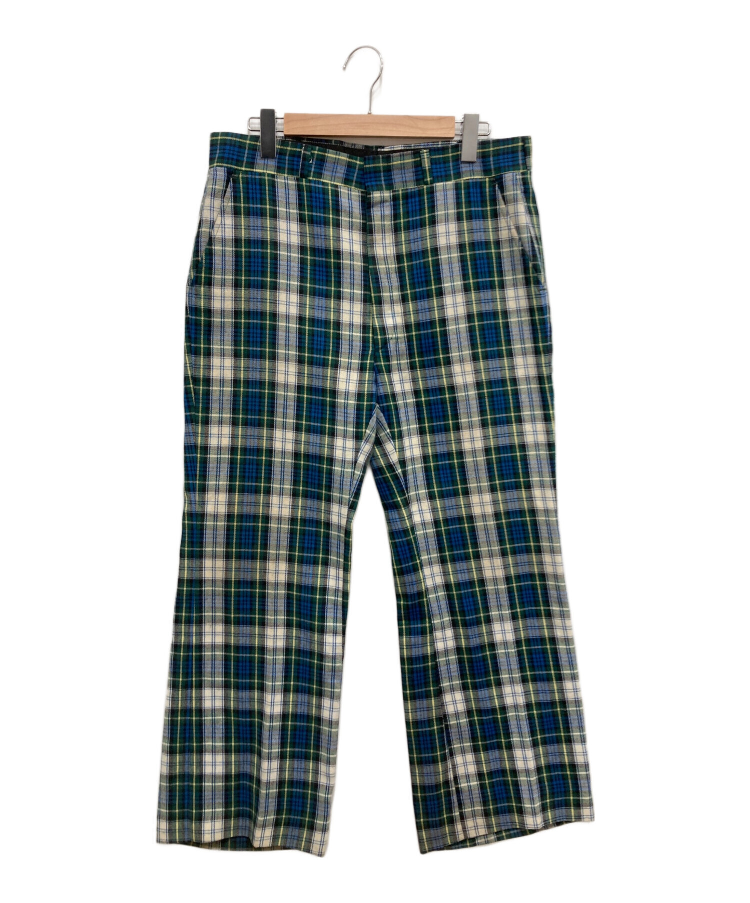 中古・古着通販】HAGGAR (ハガー) 70'sチェックパンツ ブルー サイズ