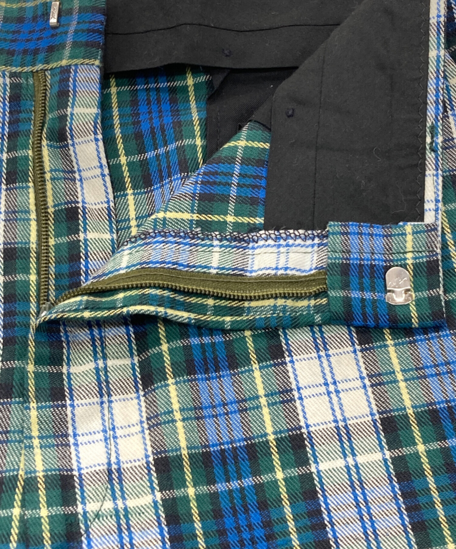 中古・古着通販】HAGGAR (ハガー) 70'sチェックパンツ ブルー サイズ