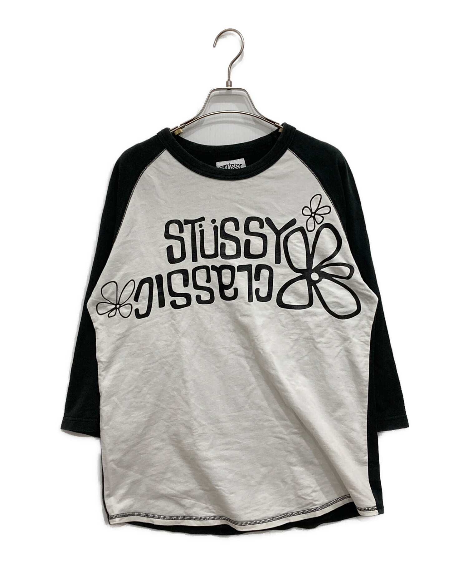 中古・古着通販】stussy (ステューシー) ラグランカットソー ホワイト