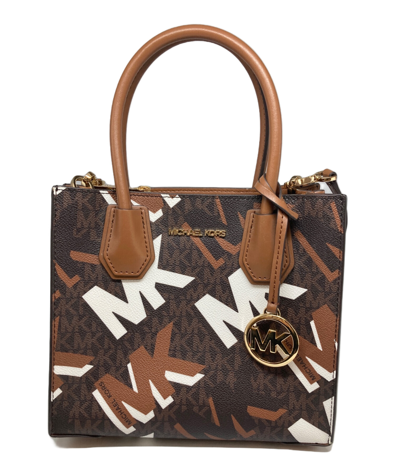 MICHAEL KORS ブラウン ハンドバッグ タグ付き 2WAY 中古・古着通販】マイケルコース (MICHAEL KORS) LUGGMULTI/2WAY