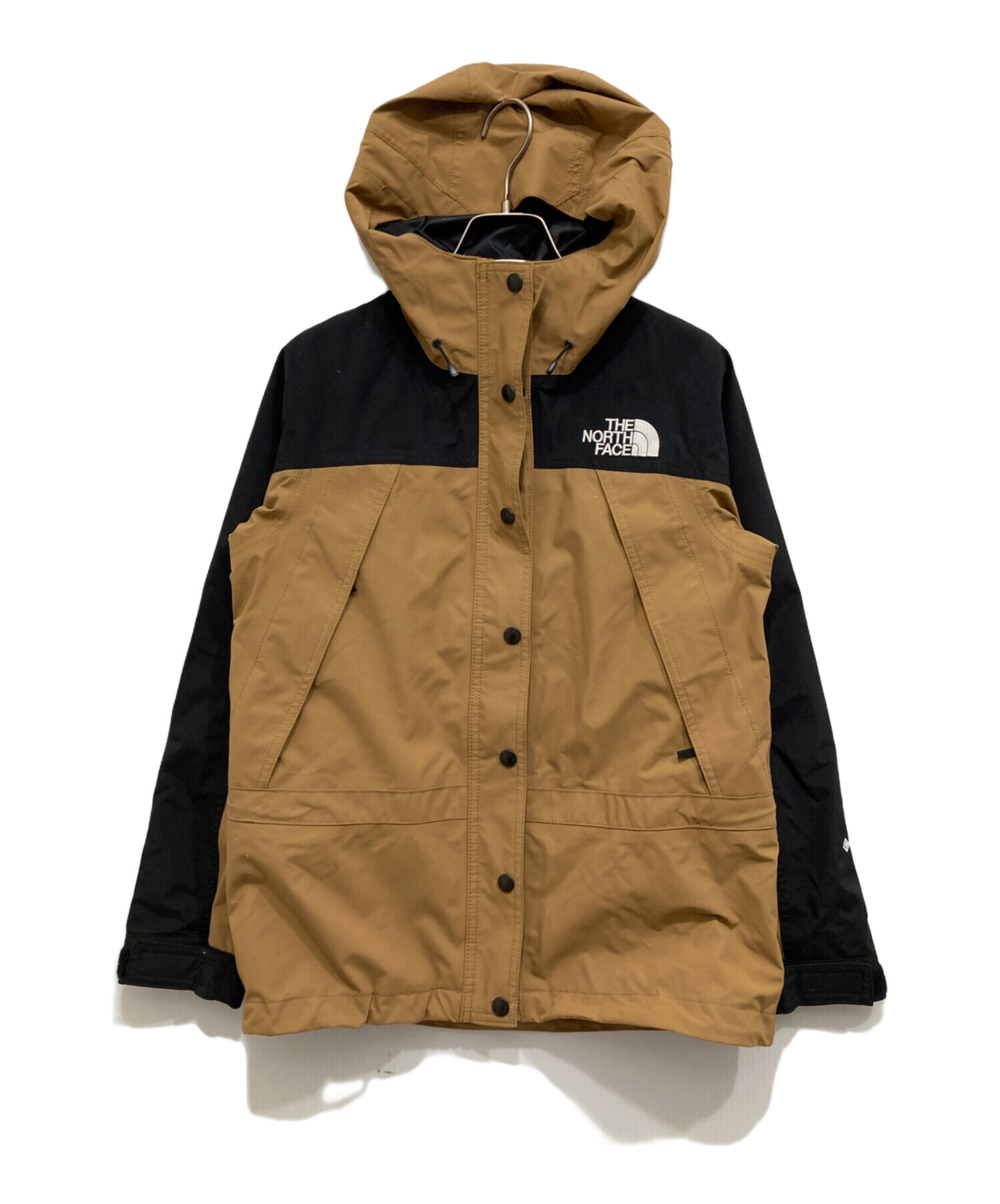 【美品】THE NORTH FACE フード付きジャケット ベージュ/黒 中古・古着通販】THE NORTH FACE (ザ ノース フェイス) MOUNTAIN LIGHT
