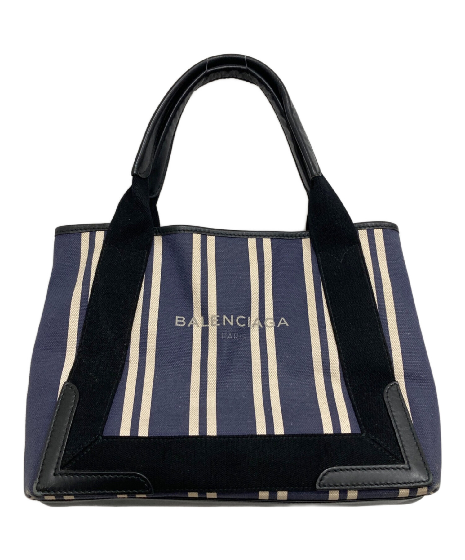 中古・古着通販】BALENCIAGA (バレンシアガ) NAVY CABAS S/キャンバス