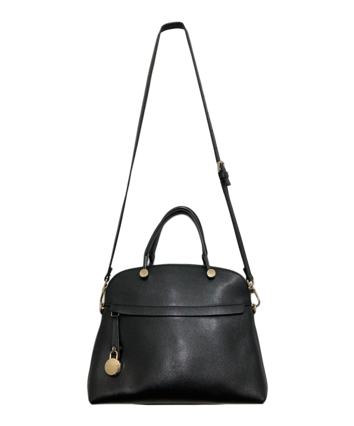 中古・古着通販】FURLA (フルラ) PIPER／パイパー 2WAYバッグ ブラック
