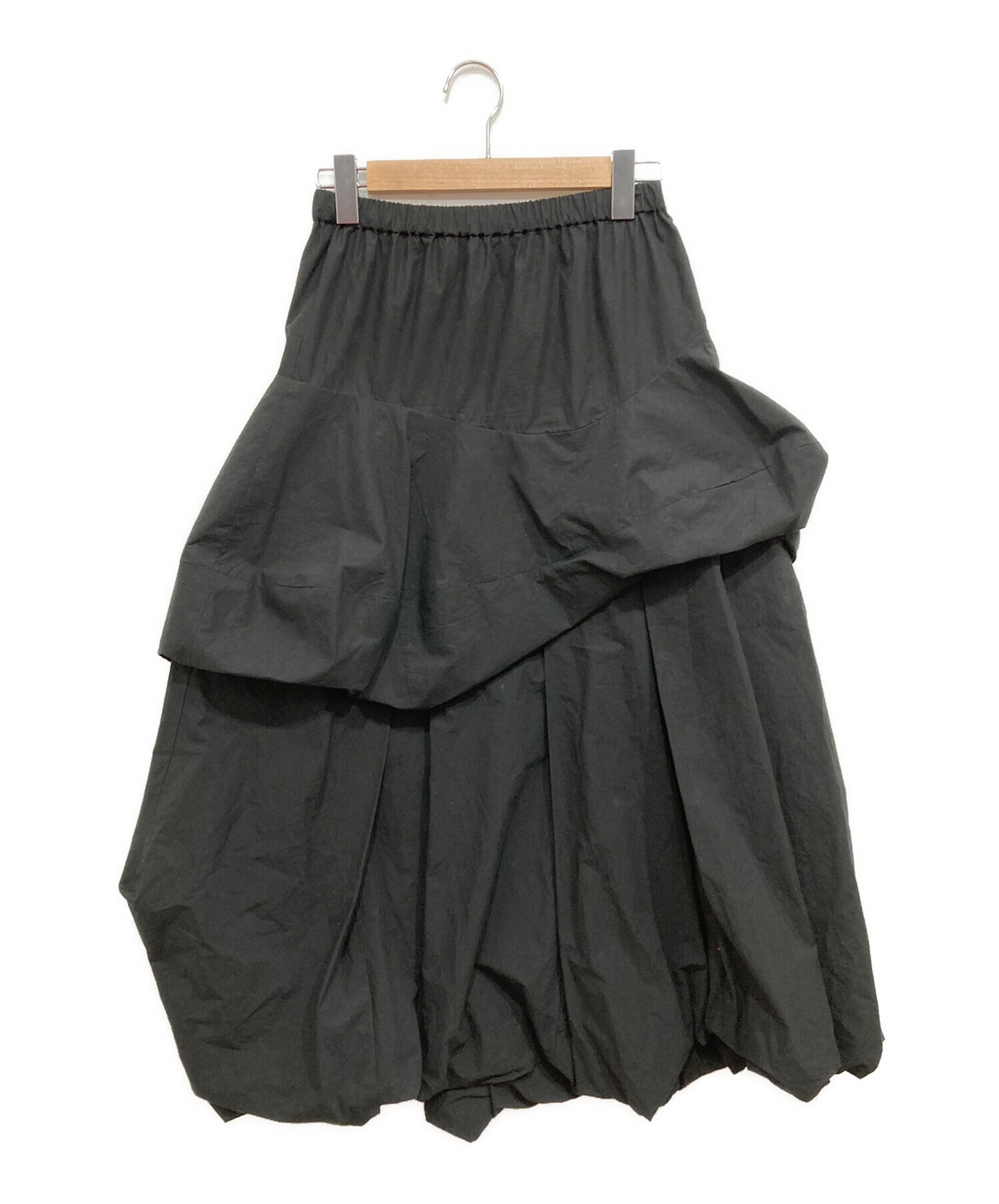 本日限り！ENFOLD エンフォルド WAVE-SKIRTウェーブスカート 中古・古着通販】ENFOLD (エンフォルド) SOLID WAVE TUCK SKIRT