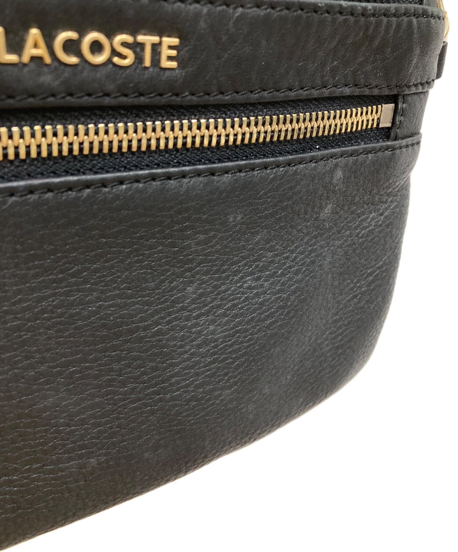 中古・古着通販】LACOSTE (ラコステ) ショルダーバッグ ブラック 