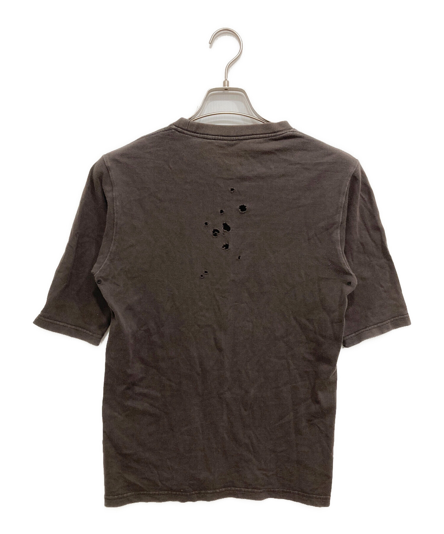 ナンバーナイン 骸骨スカルプリント Tシャツ ダークグレー 半袖 L 65391762b_8_d_500.jpg