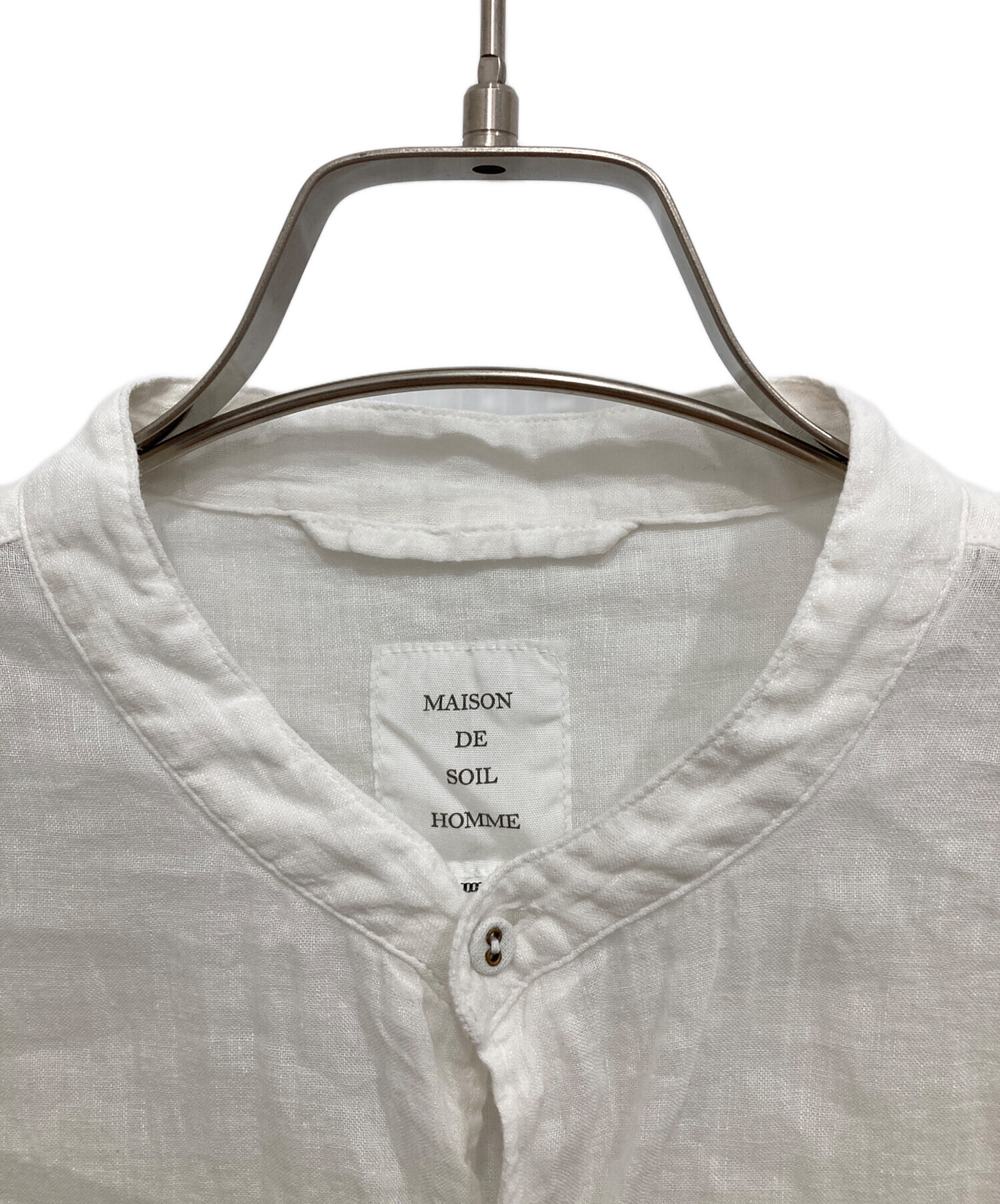 【新品未使用】maison de soil（メゾンドソイル）|クルーネックシャツ maison de soil 〜White T-shirt style #6〜,Narumi Trading