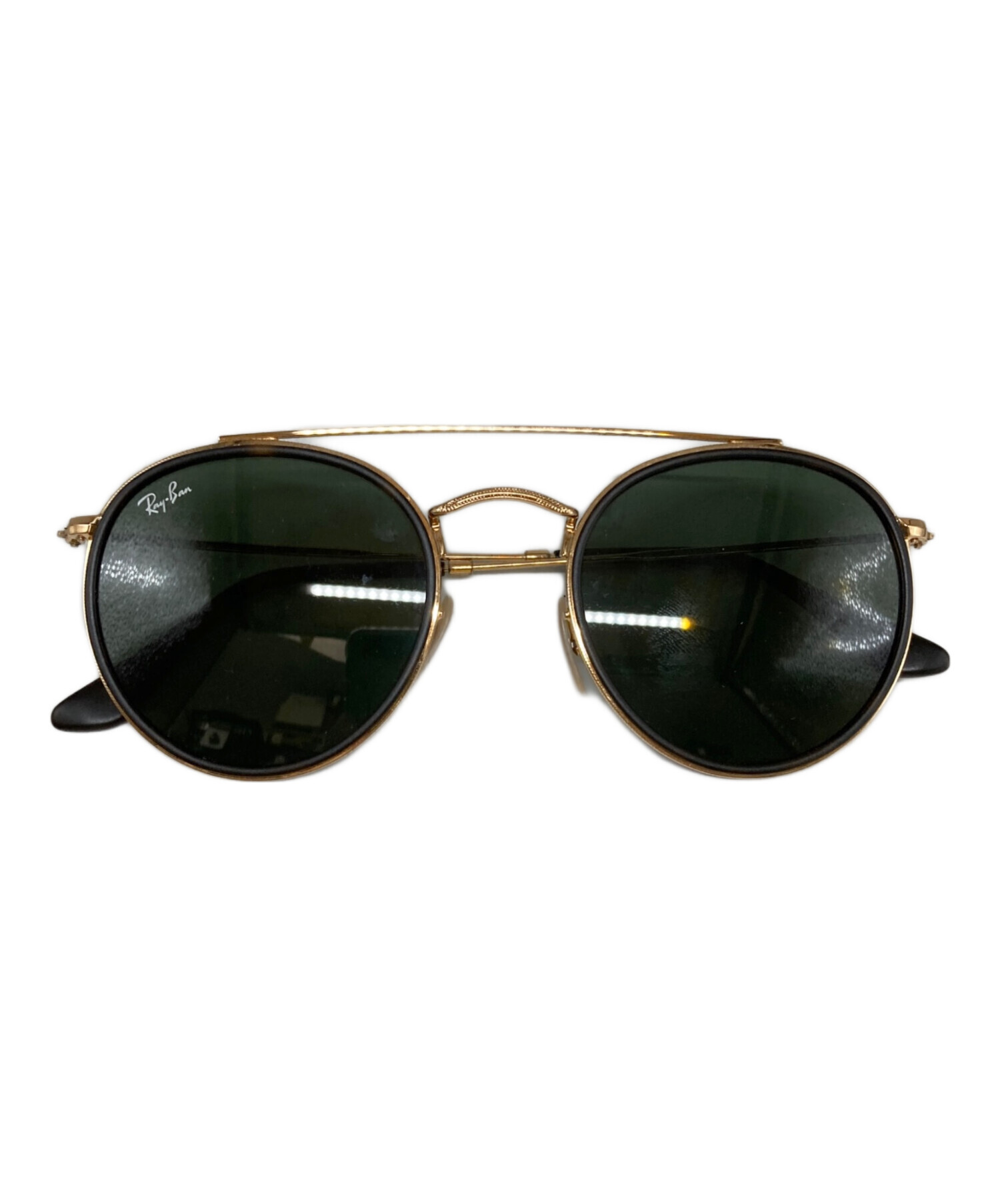 中古・古着通販】RAY-BAN (レイバン) ROUND DOUBLE BRIDGE ゴールド