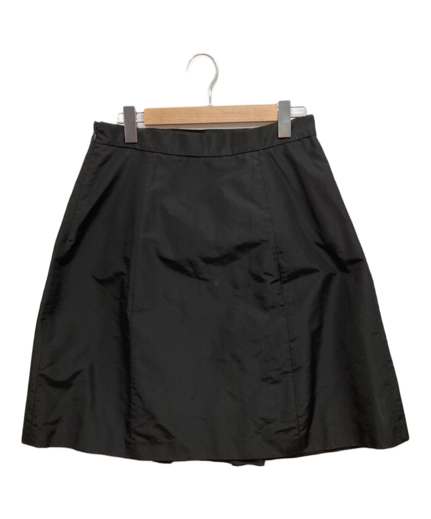 中古・古着通販】PRADA (プラダ) ミディアムフレアスーカート ブラック