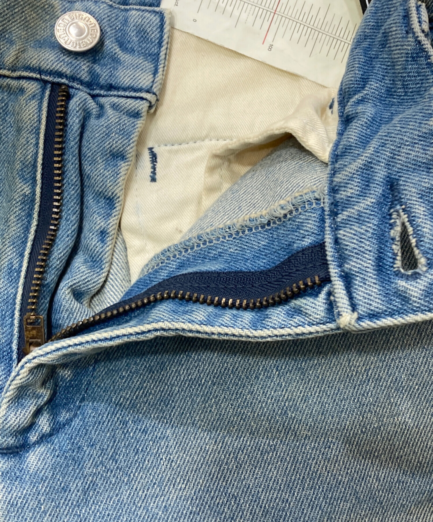 中古・古着通販】NEON SIGN (ネオンサイン) DRILL WIDE DENIM PANTS V1