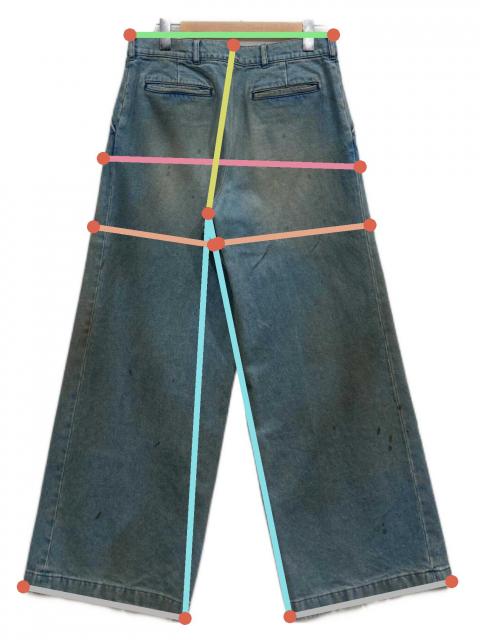 パンツ NEONSIGN Drill wide denim pants v1.6 44 中古・古着通販】NEON SIGN (ネオンサイン) DRILL WIDE DENIM PANTS V1