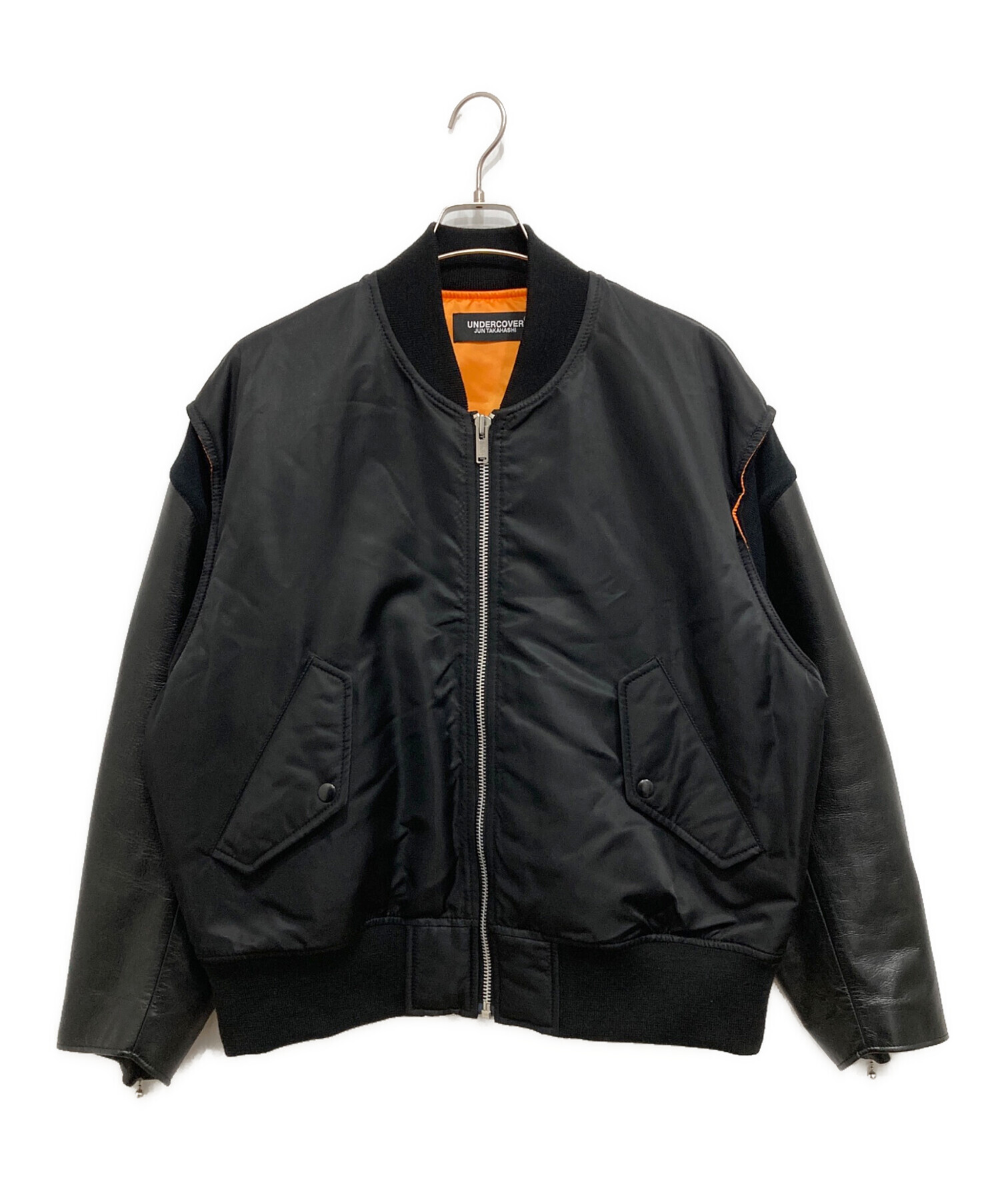 中古・古着通販】UNDERCOVER (アンダーカバー) レザースリーブナイロン
