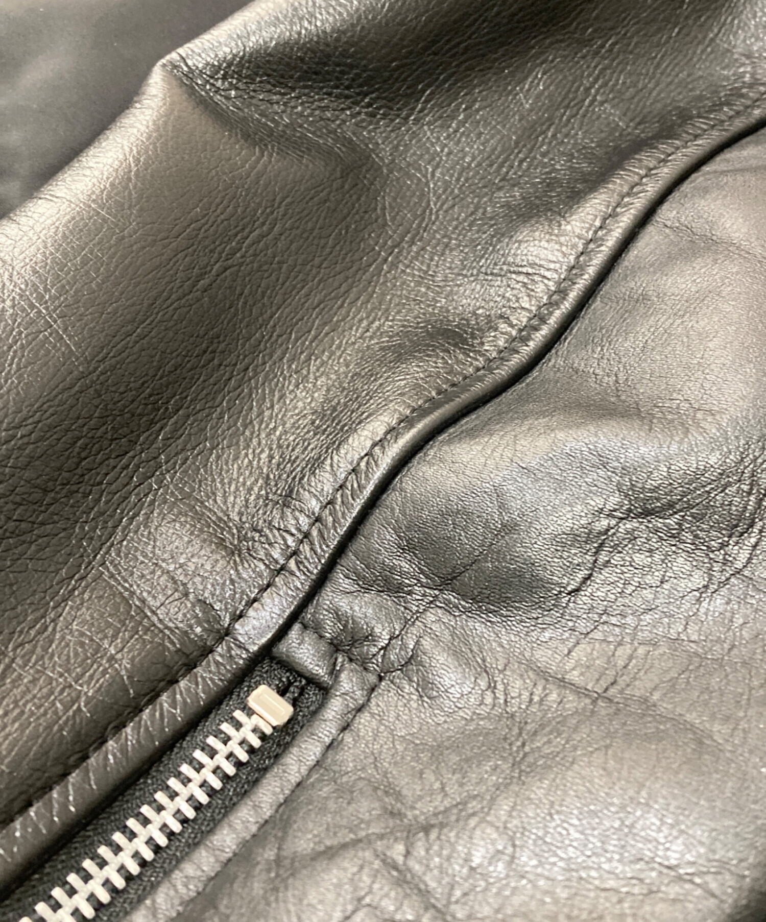 中古・古着通販】UNDERCOVER (アンダーカバー) レザースリーブナイロン 