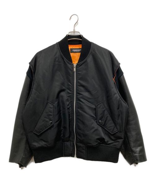 中古・古着通販】UNDERCOVER (アンダーカバー) レザースリーブナイロン