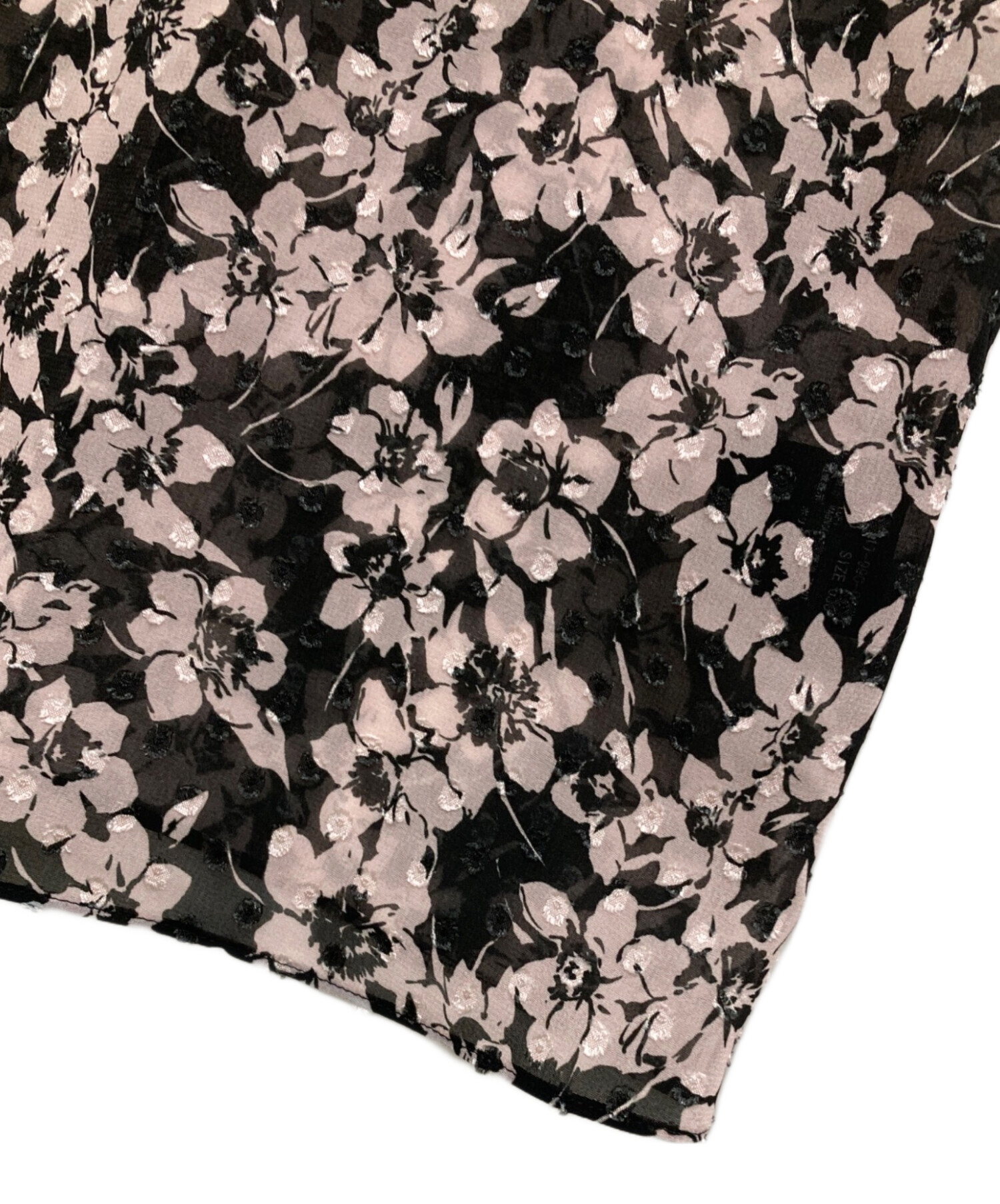 Theory セオリー ブラウス ブラック 黒 サイズ:S(9号) / 花柄 プリント ノースリーブ ブラウス / PHOTO FLORAL CDC BRINGAM クルーネック シルク / トップス シャツ カットソー【レディース】【中古】 Theory - Theory セオリー ブラウス ブラック 黒 サイズ:S(9号) / 花柄