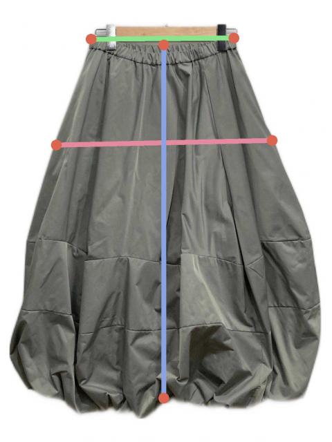 中古・古着通販】ENFOLD (エンフォルド) BALLOON SKIRT グレー サイズ