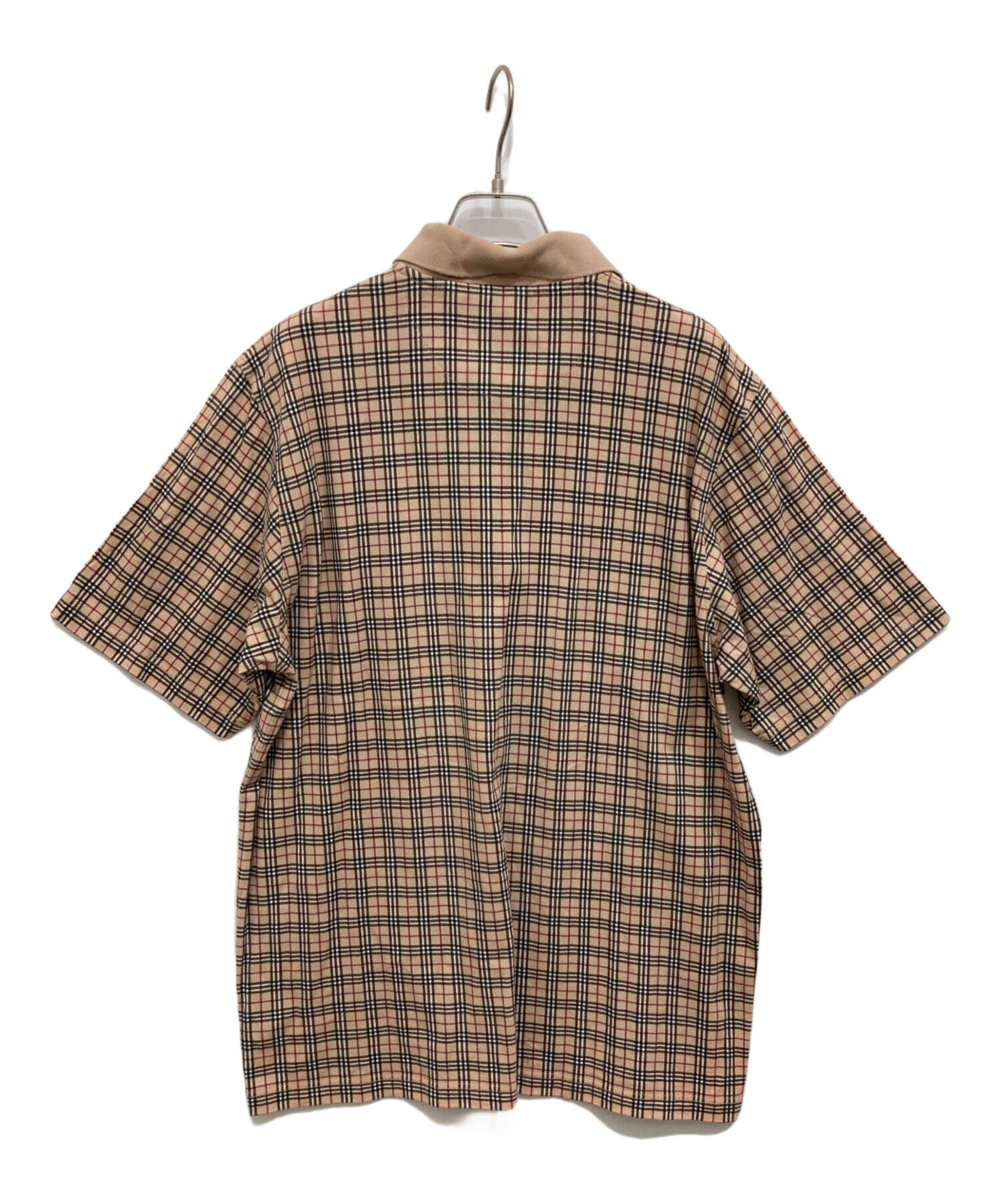 Burberry ポロシャツ　ノヴァチェック BURBERRY ノバチェック 半袖ポロシャツ レディース S ベージュ - メルカリ