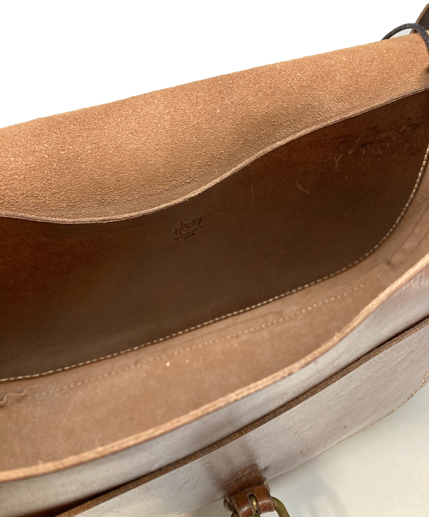 Henry Cuir / アンリークイール | レザー メッシュ ショルダーバッグ | ブラウン | レディース 中古・古着通販】HENRY CUIR (アンリークイール) ショルダーバッグ