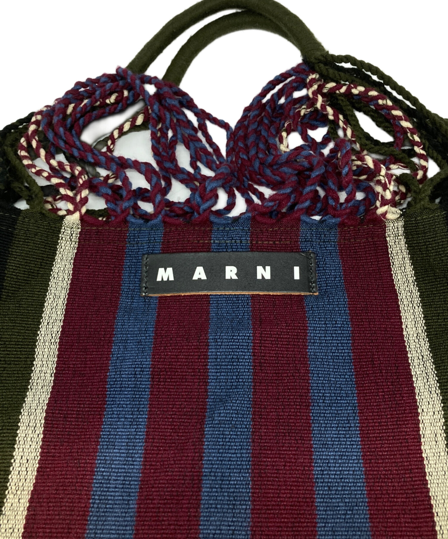 マルニマーケット ハンモック バッグ 未使用 中古・古着通販】MARNI (マルニ) マーケットハンモックバッグ グリーン
