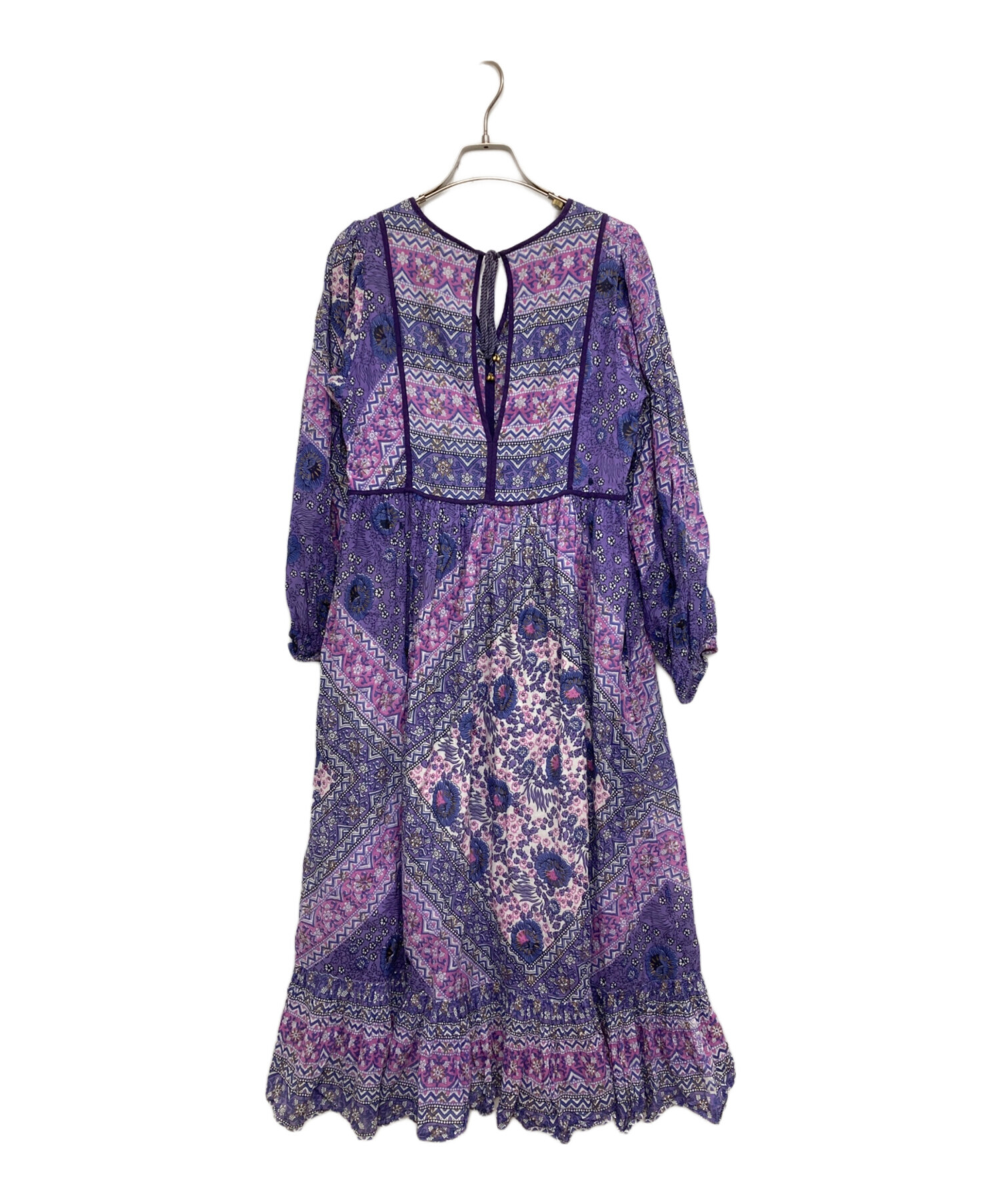 中古・古着通販】ne quittez pas (ヌキテパ) ETHNIC PRINT FRILLED