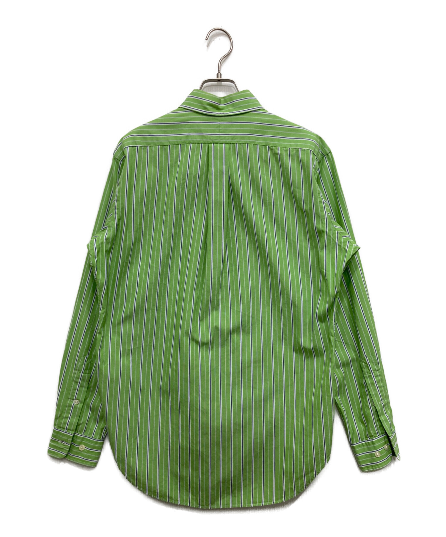ラルフローレン ストライプ シャツ 緑 中古・古着通販 RALPH LAUREN