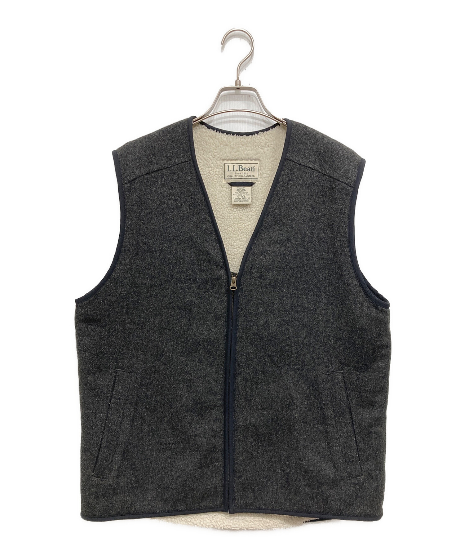 中古・古着通販】L.L.Bean (エルエルビーン) 裏ボアウールベスト
