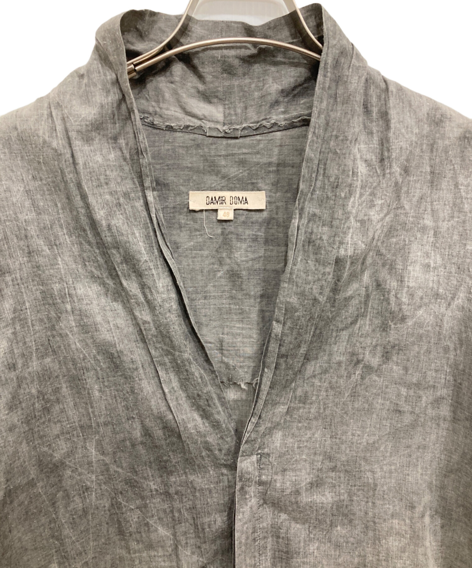 中古・古着通販】DAMIR DOMA (ダミールドーマ) コットンシャツ グレー