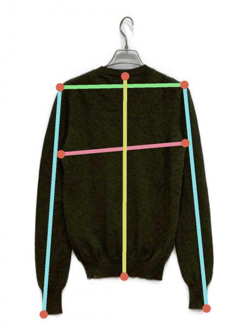 JIL SANDER ジルサンダー カシミヤVネックニットセーター  グリーン 44 中古・古着通販】JIL SANDER (ジルサンダー) Vネックニット カーキ