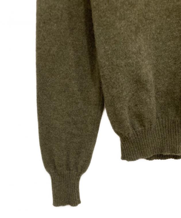 中古・古着通販】JIL SANDER (ジルサンダー) Vネックニット カーキ