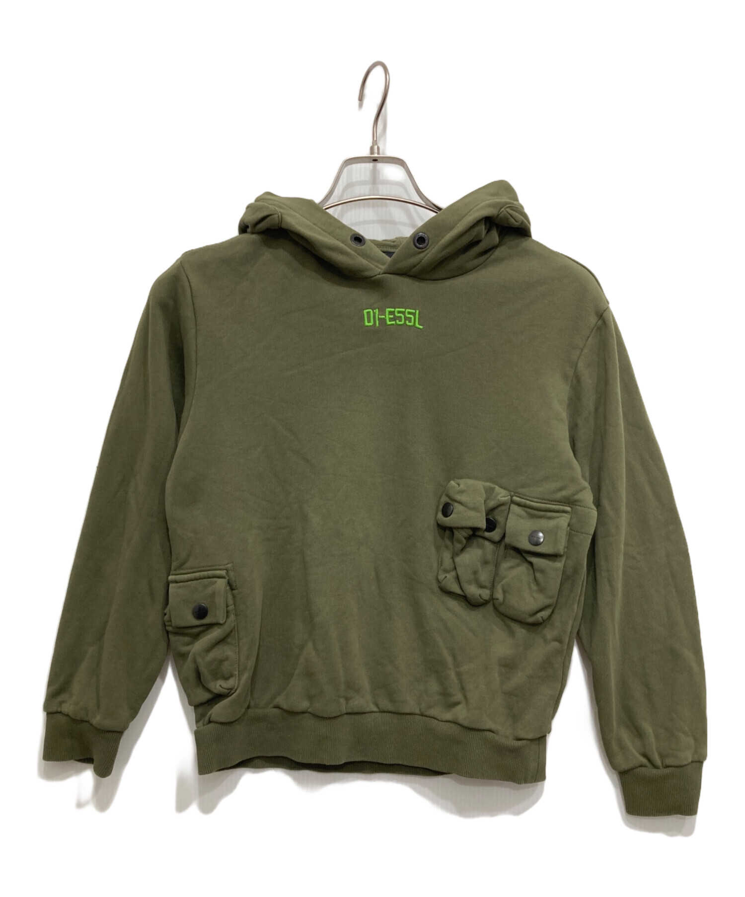 中古・古着通販】DIESEL (ディーゼル) ギミックパーカー カーキ サイズ