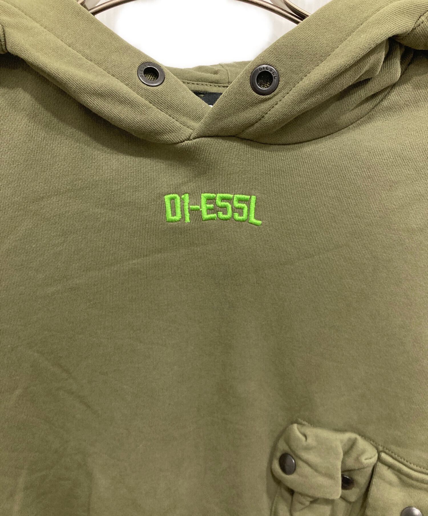 中古・古着通販】DIESEL (ディーゼル) ギミックパーカー カーキ サイズ