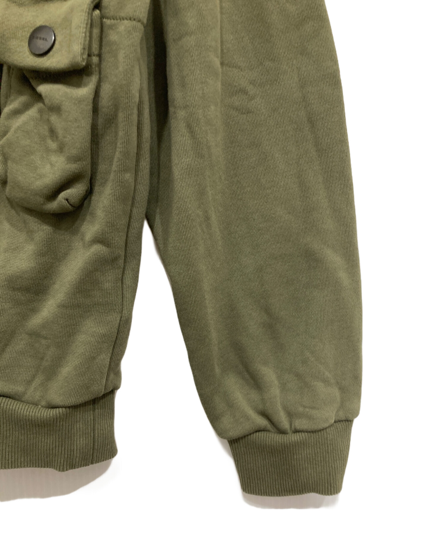 army diesel power gear vintageパーカー 中古・古着通販】DIESEL (ディーゼル) ギミックパーカー カーキ サイズ