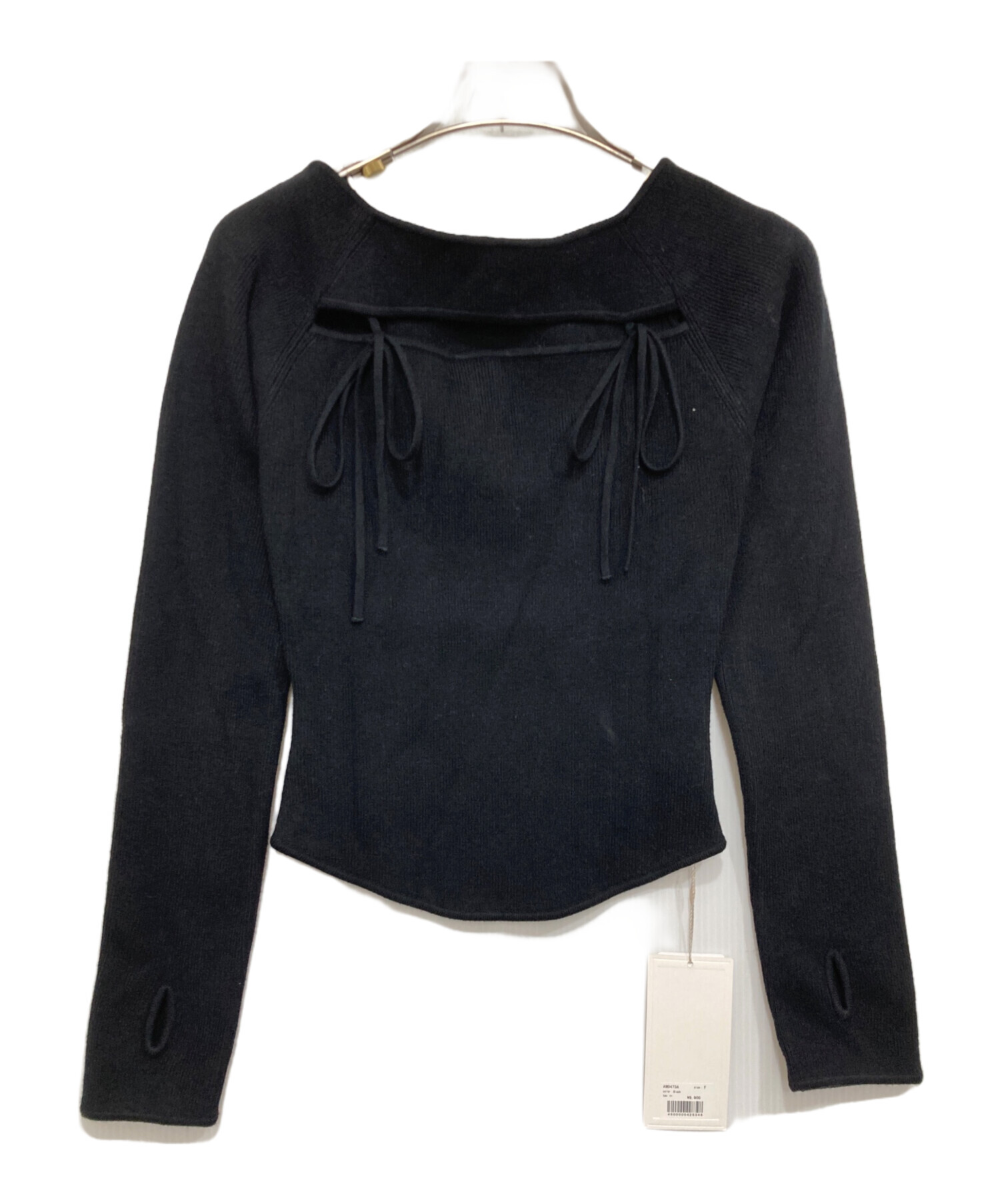 andmary Almacachecoeurtops Black アンドマリー 中古・古着通販】ANDMARY (アンドマリー) ニット ブラック サイズ:F 未