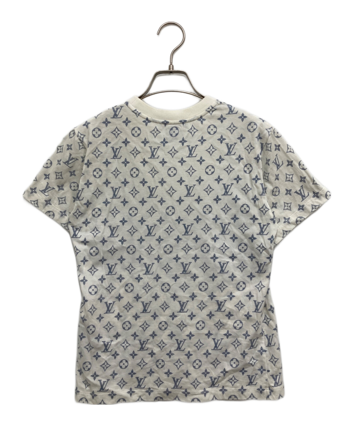 LOUIS VUITTON ルイ・ヴィトン シグネチャー ジッパーディテール Tシャツ 半袖Ｔシャツ ホワイト 1AIANZ M レディース【中古】【美品】 LOUIS VUITTON（ルイ・ヴィトン） シグネチャー ジッパーディテール T