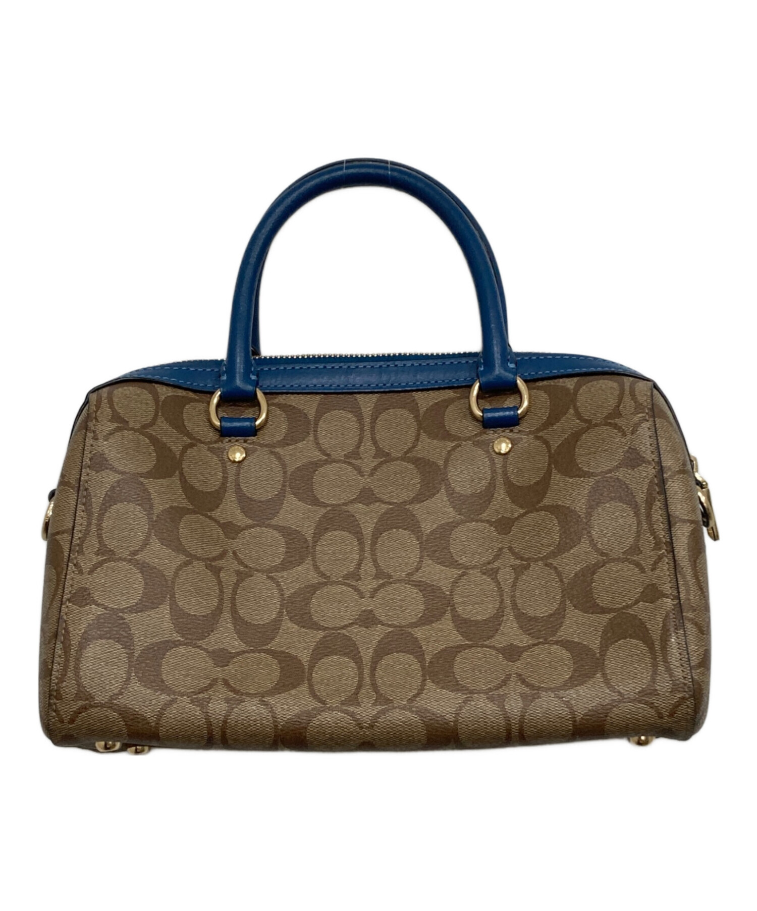 中古・古着通販】COACH (コーチ) ローアンサッチェル/シグネチャー2WAY 中古・古着通販】COACH (コーチ) ローアンサッチェル/シグネチャー2WAY