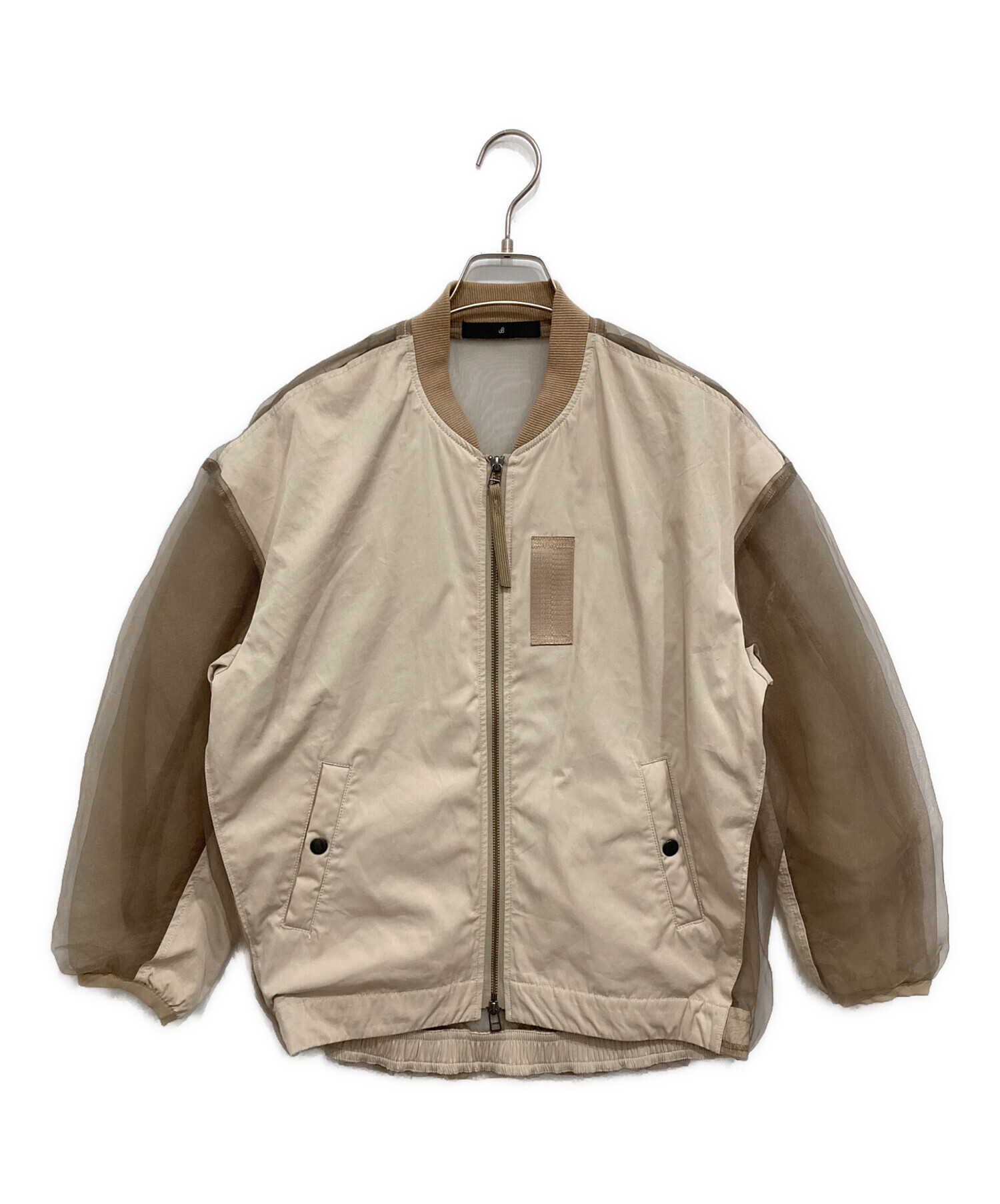 中古・古着通販】Johnbull (ジョンブル) シースルーMA-1 ベージュ 