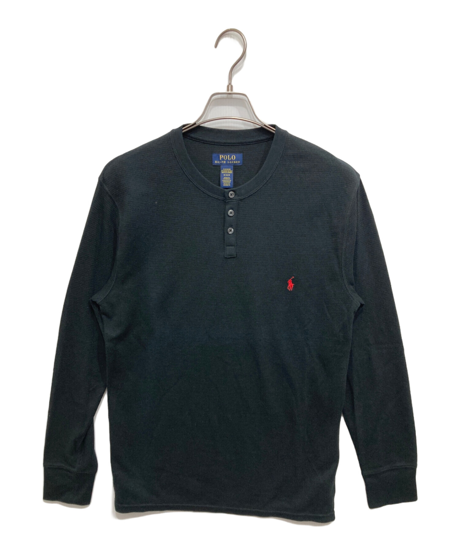 90s POLO Ralph Lauren ヘンリーネック　カットソー M 中古・古着通販】POLO RALPH LAUREN (ポロ・ラルフローレン) ヘンリー