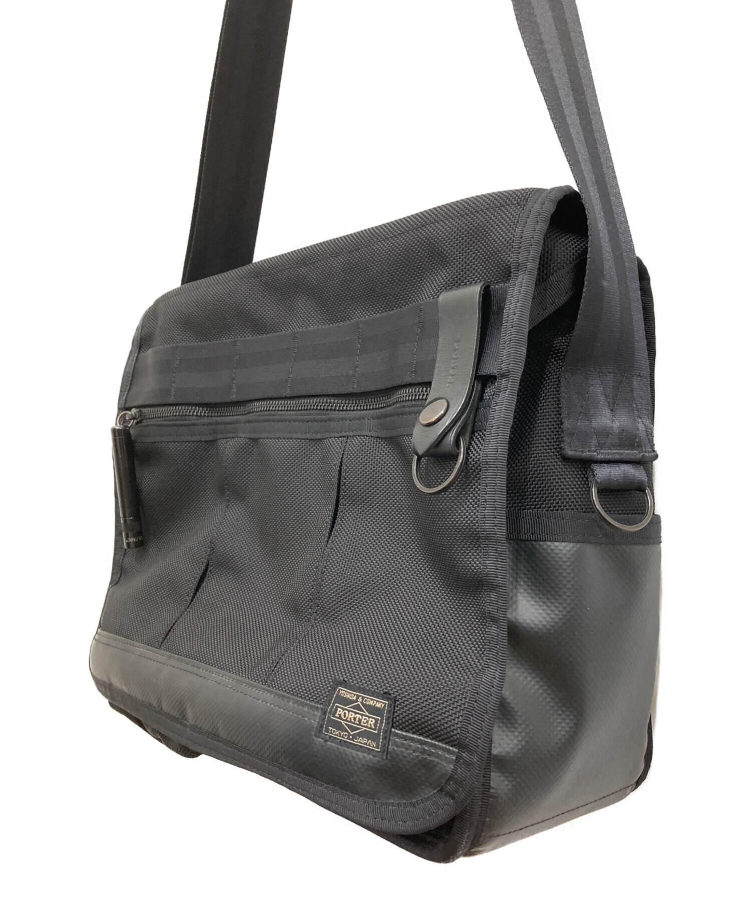 中古・古着通販】PORTER (ポーター) HEAT ショルダーバッグ ブラック