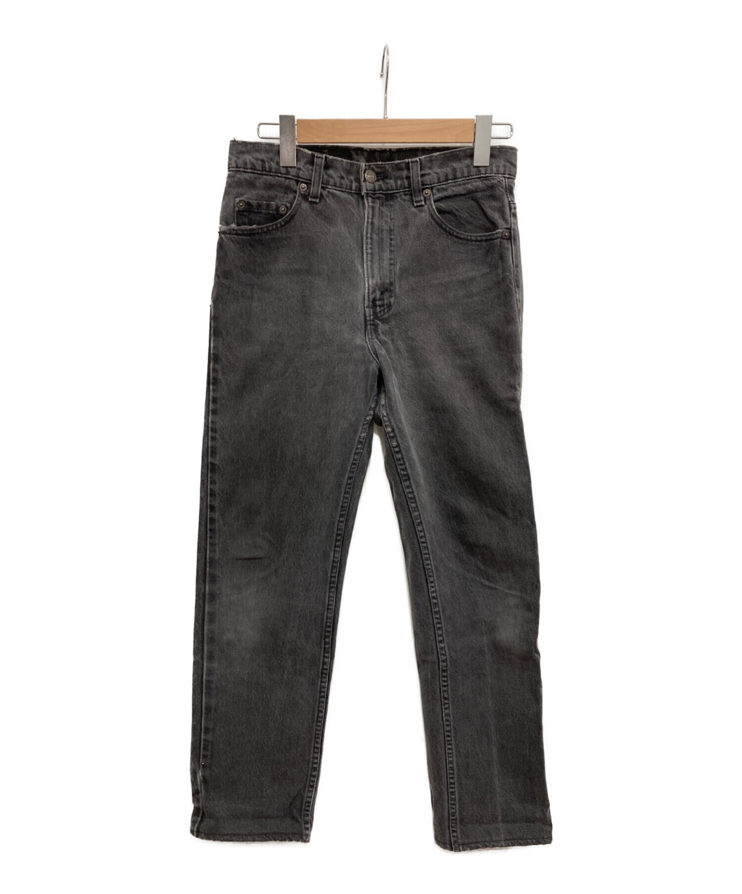 中古・古着通販】LEVI'S (リーバイス) 後染め550 ブラックデニムパンツ