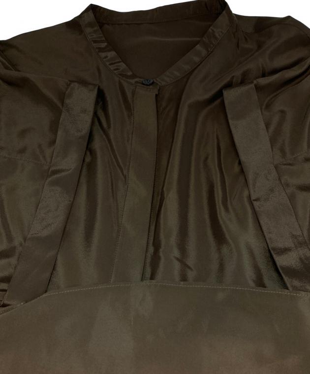 ICB ヌーディブラウス 中古・古着通販】icB (アイシービー) ヌーディスローン バンドカラー