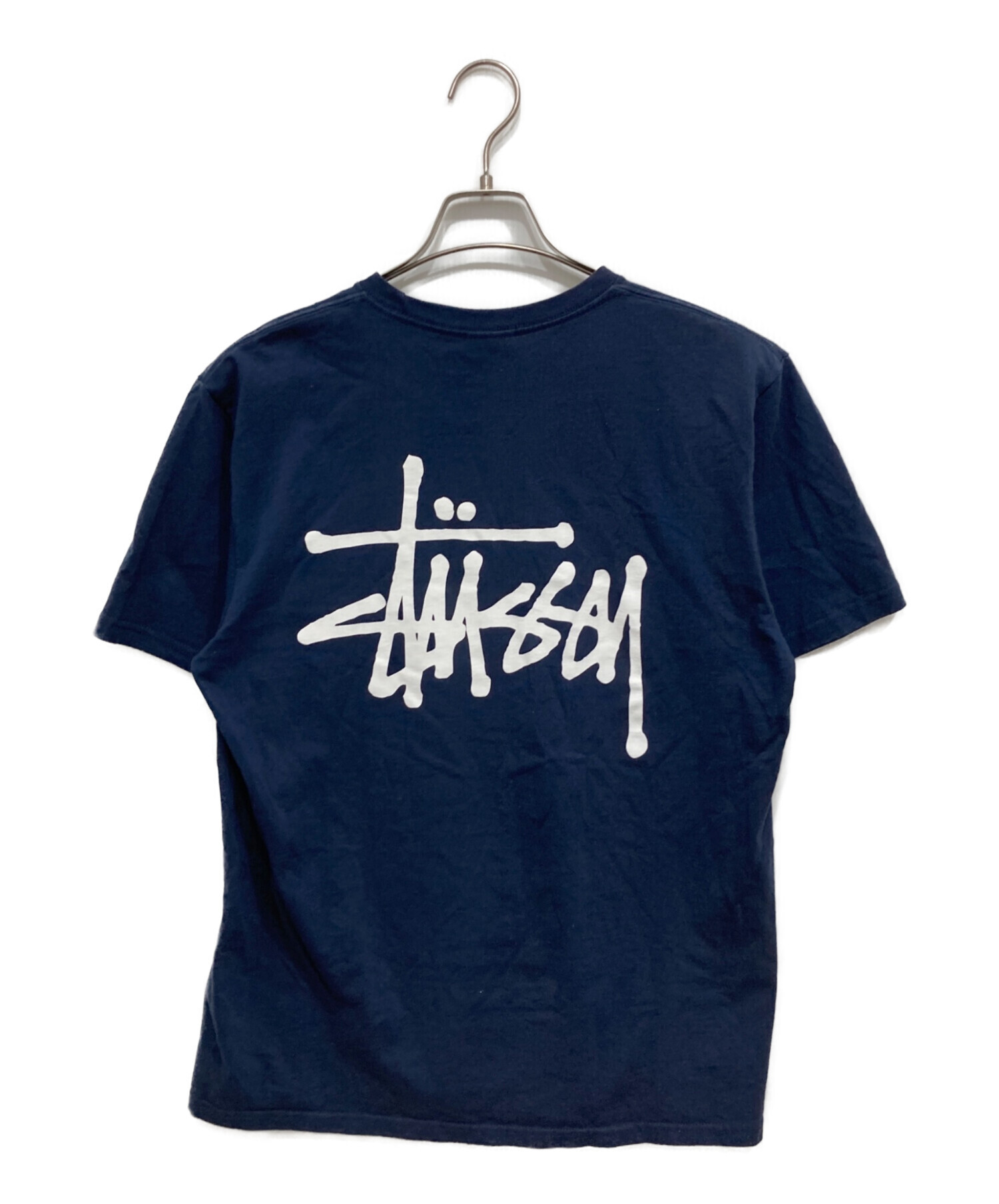 00s OLD STUSSY グラフィックプリント Tシャツ ネイビーSサイズ 中古・古着通販】stussy (ステューシー) プリントTシャツ ネイビー