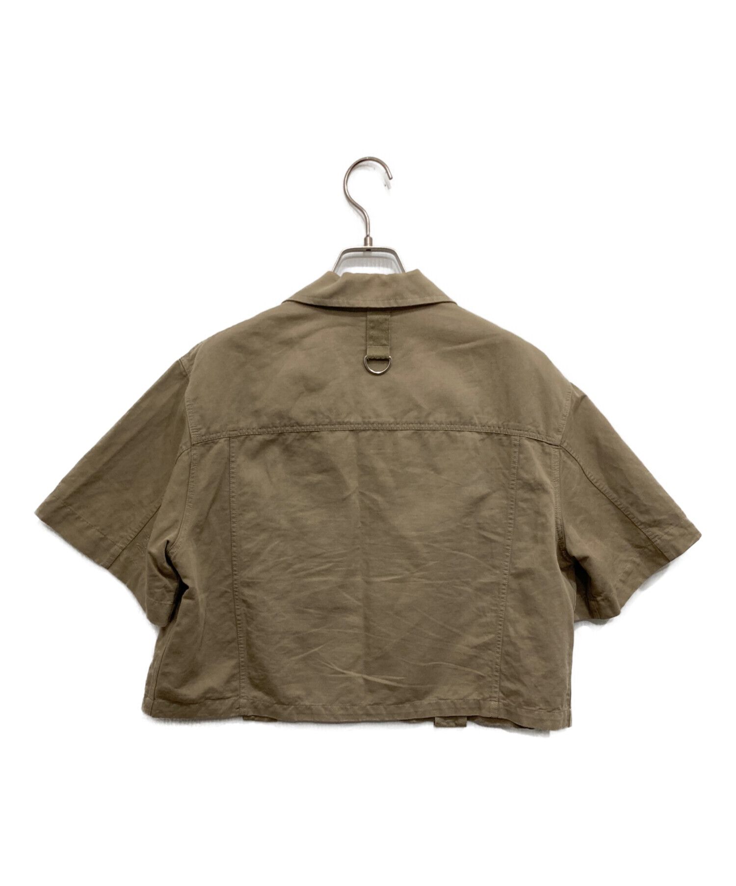 ディーゼル　Dロゴ　半袖シャツ　ミリタリーシャツ　　ワーク　カーゴ　カーキ　3L 中古・古着通販】DIESEL (ディーゼル) 半袖ミリタリーシャツ カーキ