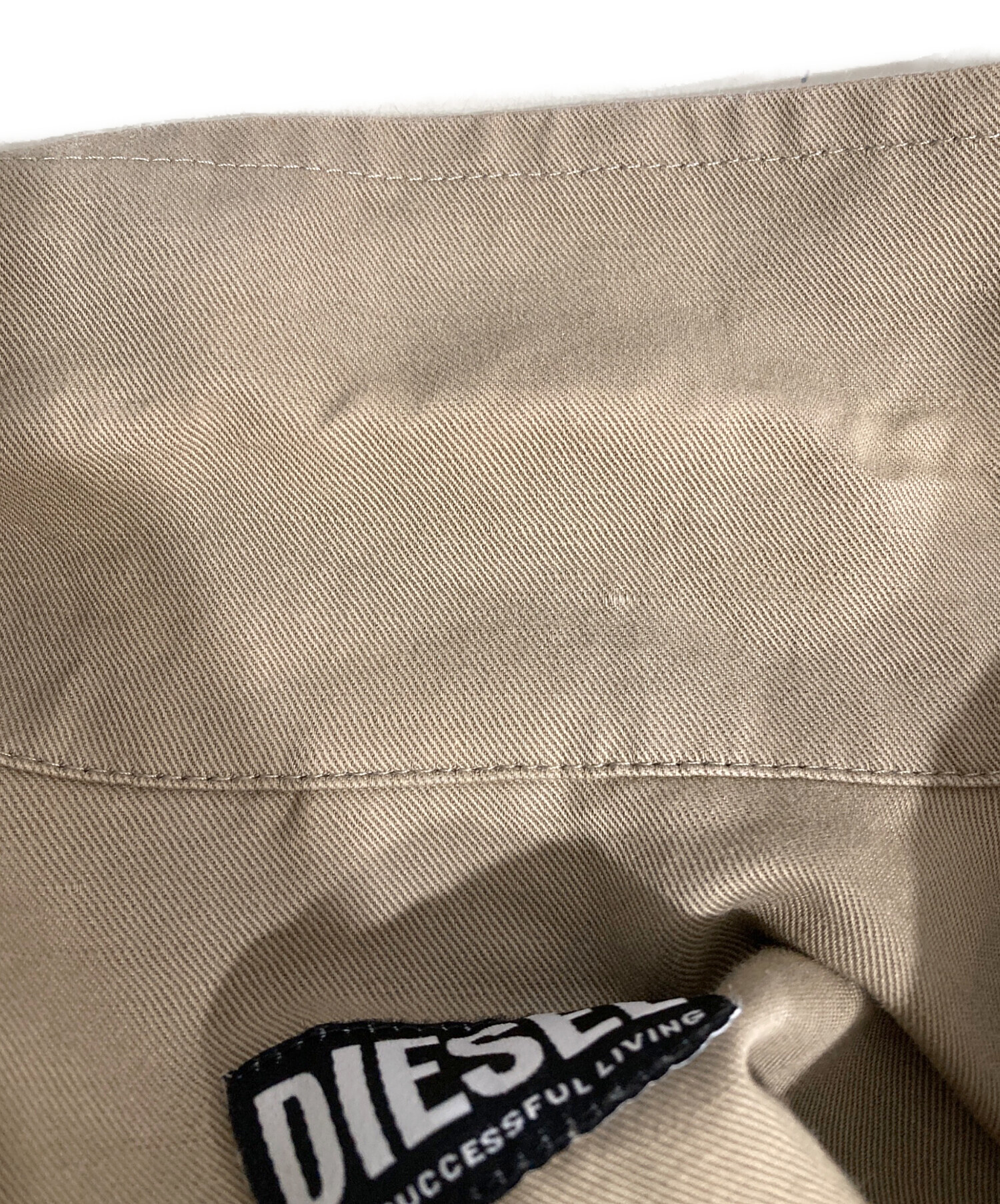中古・古着通販】DIESEL (ディーゼル) 半袖ミリタリーシャツ カーキ