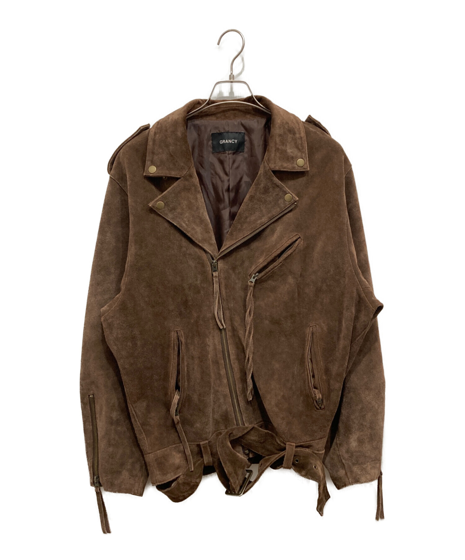 中古・古着通販】GRANCY (グランシー) Distressed Suede Rider
