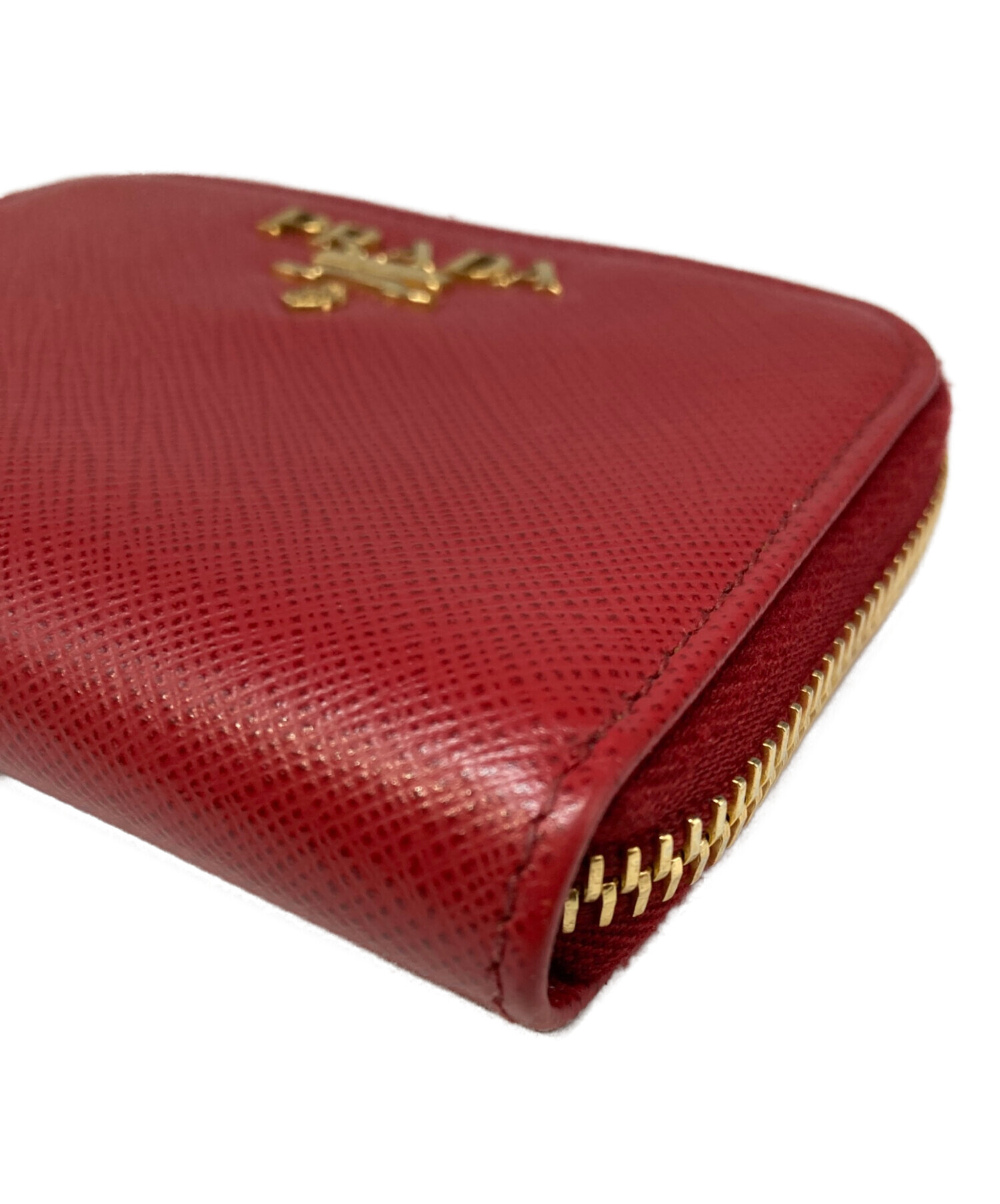 中古・古着通販】PRADA (プラダ) サフィアーノ コインケース レッド