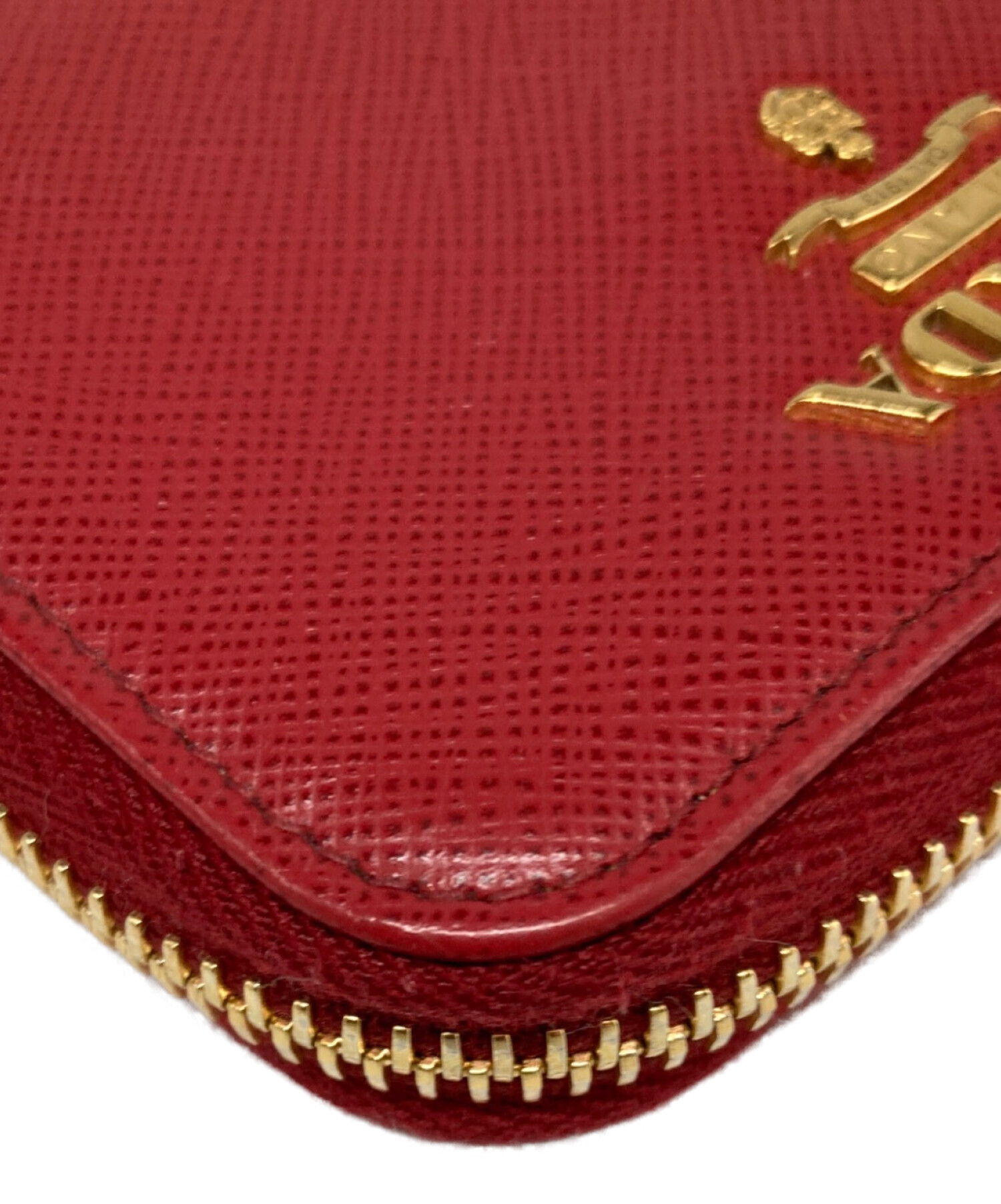 中古・古着通販】PRADA (プラダ) サフィアーノ コインケース レッド 