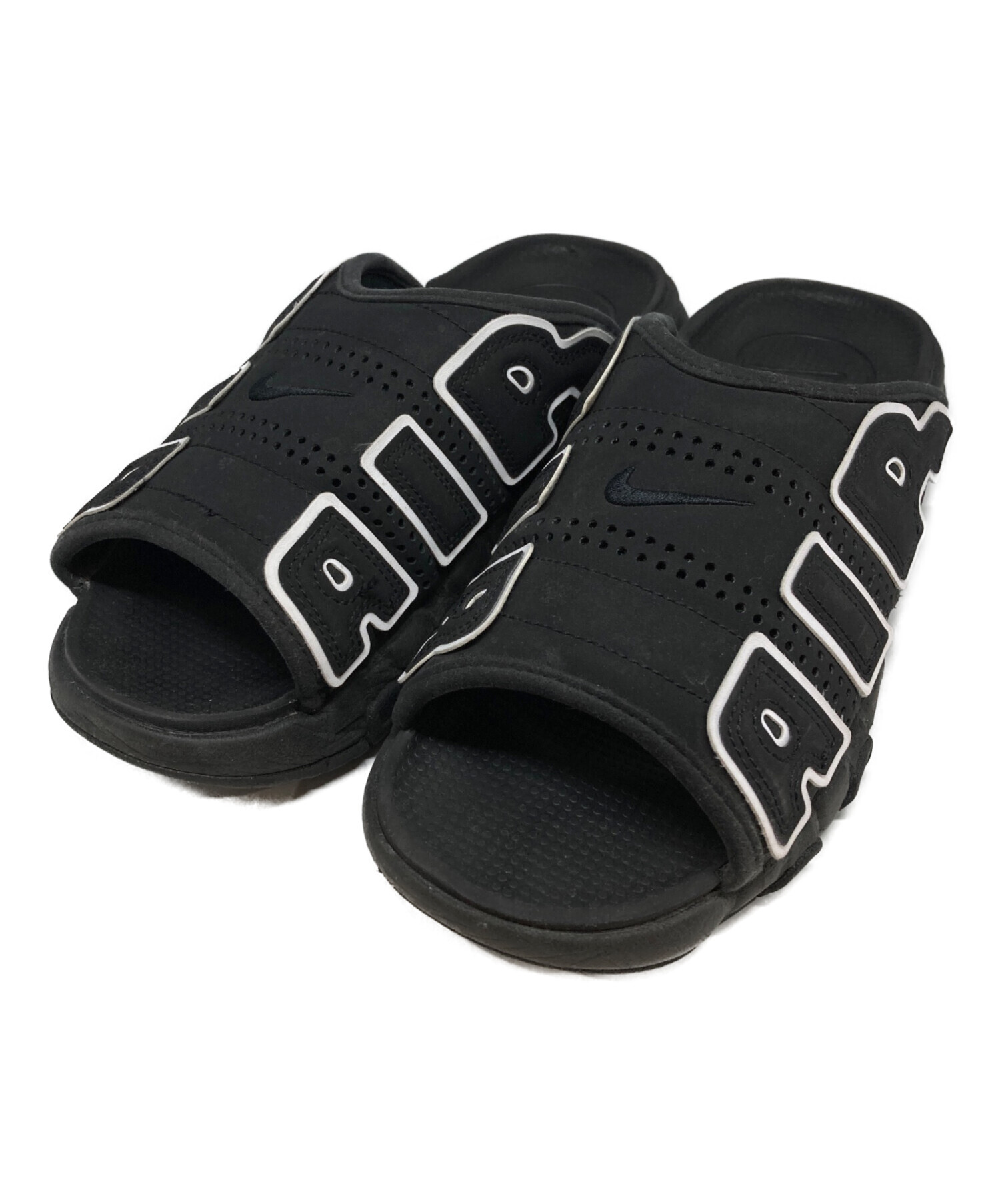 【中古 箱無し】NIKE AIR MORE UPTEMPO SLIDE サンダル 中古・古着通販】NIKE (ナイキ) AIR MORE UPTEMPO SLIDE ブラック